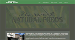 Desktop Screenshot of harvestnaturalfoods.net